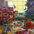 Nicholas Bono Kennedy painting of food, drinks and flowers