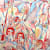 Jeffrey Cheung painting of nude figures in bright colors pressed together