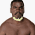 An indigenous photography of an Aboriginal-Australian with white flowers placed into his beard entitled A Warrior Without A Weapon 3