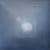 square airy dark yet soft blue acrylic painting with light effect in the center, with painted textures, representing bojagi