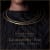 mage showing model with minimalist necklace in 18 ct Fairtrade gold, responsibley sourced gold, responsible jewellery
