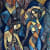 Two female nude figures in cubist style, one seated and one standing by Max Hembrow