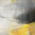 abstract painting with black and yellow by Cecile Filipe