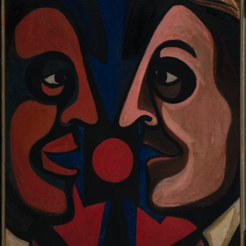 Faith Ringgold, Early Works #18: Two Guys Talking, 1964