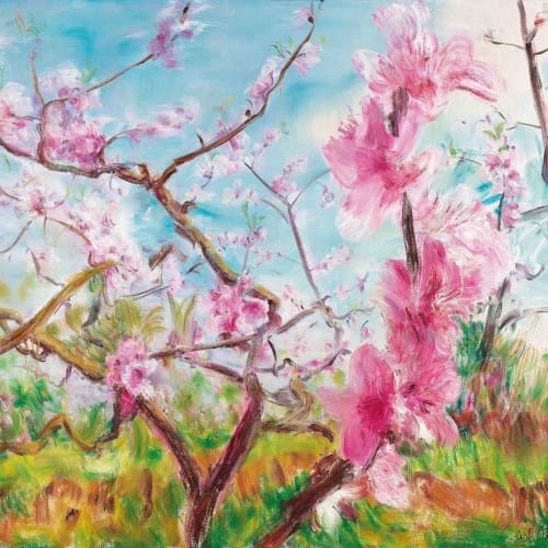 Zhou Chunya 周春芽, Cherry Blossoms Series 桃花風景系列, 2006