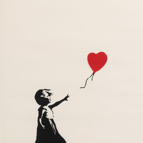 Banksy, Girl with Balloon (Signed), 2005