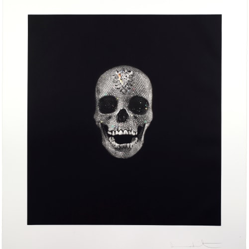 Damien Hirst  Victory Over Death, 2008  Single photogravure etching with hand-colouring in gouache  119.5 x 108 cm.  Edition of 58  Signed by the artist and numbered on the reverse  Framed  Excellent condition
