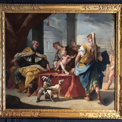 Attributed to Gaspare Diziani, Moses trampling the crown of Pharaoh, Early 18th century