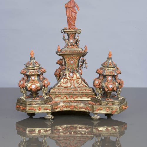 An Exceptional Inkwell, Trapani, 17/18th Century