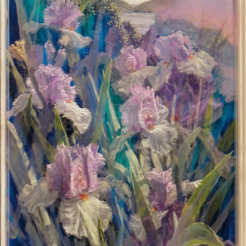 Martin Weinstein, Irises and River, Evening Under Afternoon , 2021