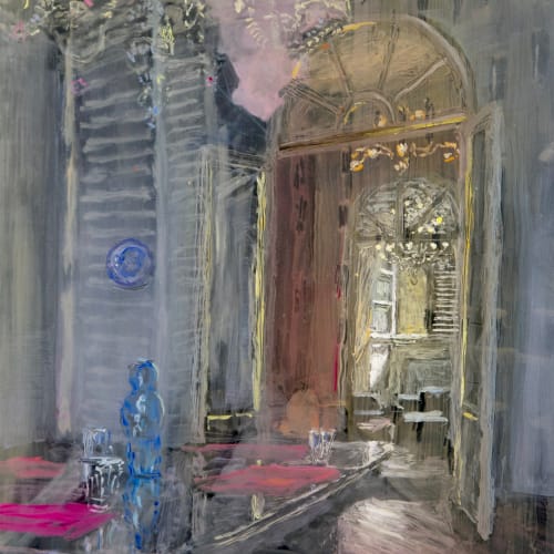 Martin Weinstein, Apartment, Lucca, Afternoon Inside Over Dusk Outside, 2022
