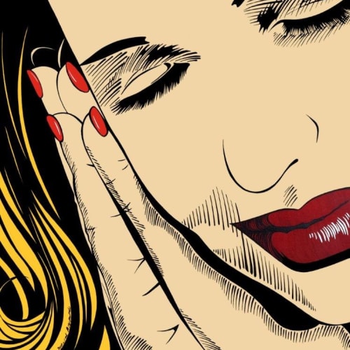 Deborah Azzopardi  I Say a Little Prayer for You, 2014  Acrylic on paper  50.8 x 50.8 cm  20 x 20 in.  NY