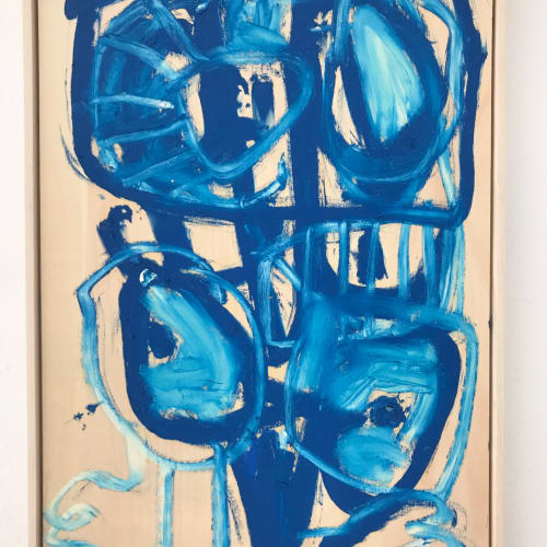 Anne-lise Coste, Blue Nude Woman (Happy, Calm and All) , 2017