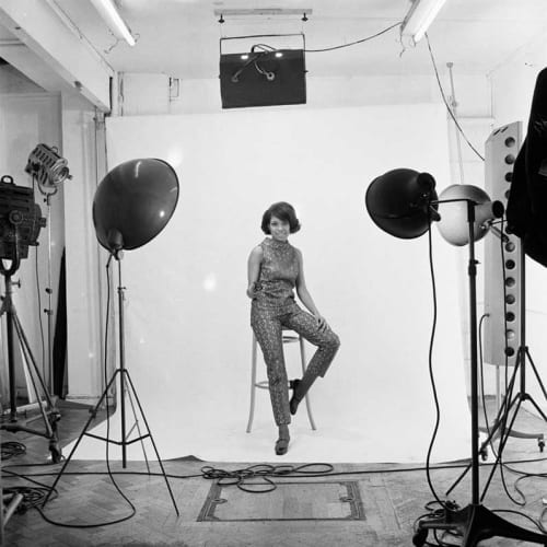 James Barnor, Photoshoot with Erlin Ibreck at Campbell- Drayton Studio, Gray’s Inn Road, London, 1967