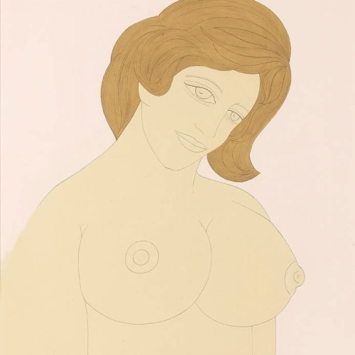 Francis Newton Souza, Nude (Kalam Series), 1965