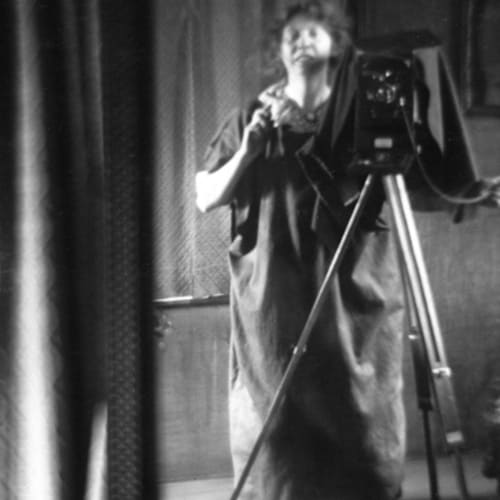 Imogen Cunningham, Self Portrait with Camera, 1912