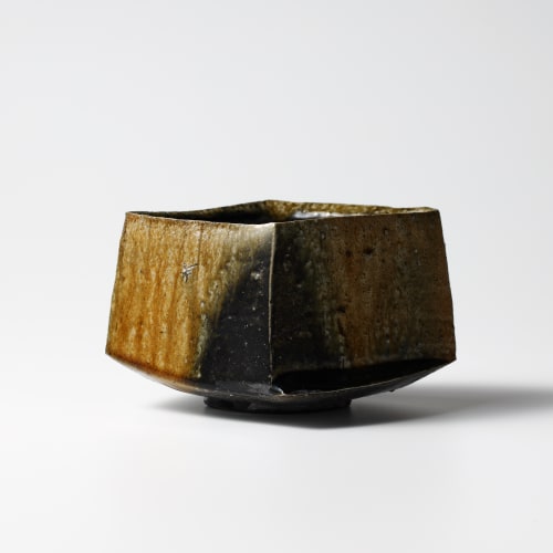 Koichiro Isezaki  Hikidashi Black Tea Bowl, 2020  Ceramic  H3 3/4 x W6 3/4 x L6 1/2in  H10 x W17.2 x L16.2cm