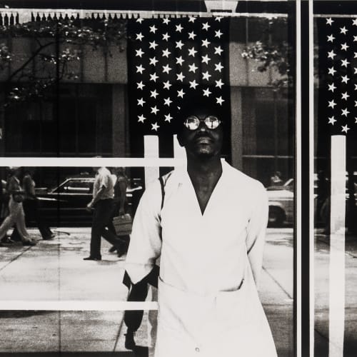 Ming Smith, America Seen Through Stars and Stripes, New York City, NY, 1976