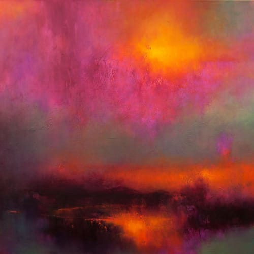 Kirstie Cohen  Sun, 2016  oil on canvas  100cm x 120cm