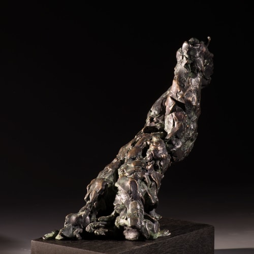 Alan McGowan  Upside-down Man  bronze  25cm (high) x 26cm x 11cm  ed 2 of 25