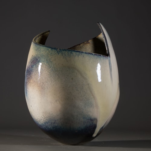 Allison Weightman  Open Topped Vessel, 2019  ceramic  28cm (h) x 21cm x 20cm