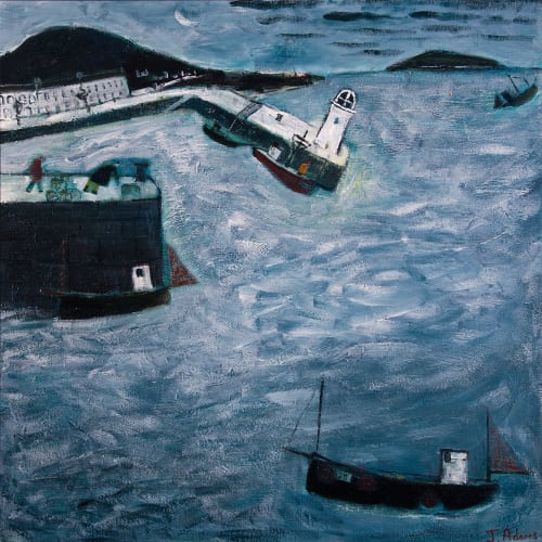 James Newton Adams  Night Waters  acrylic on canvas  76cm x 76cm