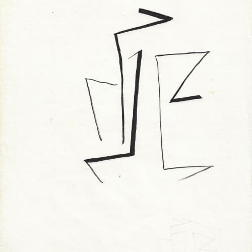 Mehdi Moutashar, Sketch, Paris, 1968