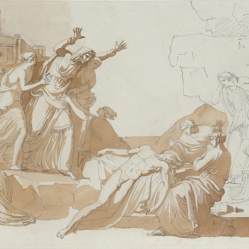 Vincenzo Camuccini, Ecuba scopre il cadavere del figlio Polidoro, 1793