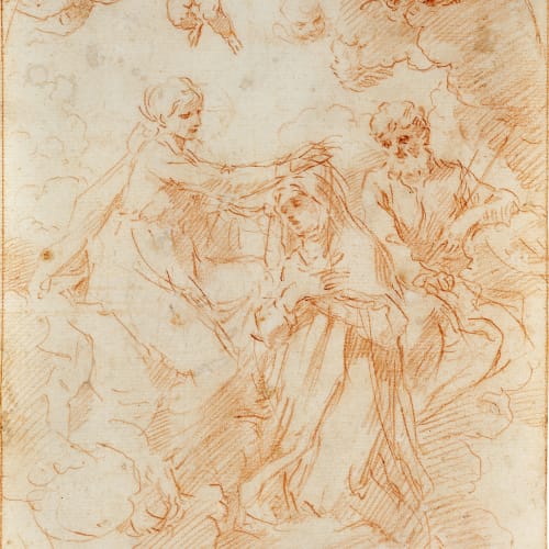 Simone Cantarini, Incoronazione di una Santa (Santa Teresa?), 1630