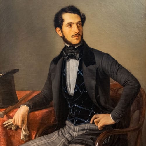 Eliseo Sala, Ritratto di giovane gentiluomo, 1855