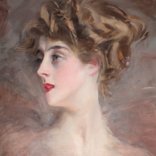 Giovanni Boldini, Ritratto di Mme Marthe Letellier di profilo, 1907