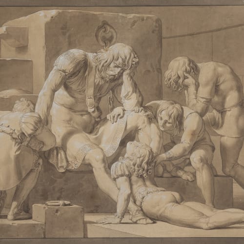 Pelagio Palagi, Il conte Ugolino imprigionato con i figli, 1820