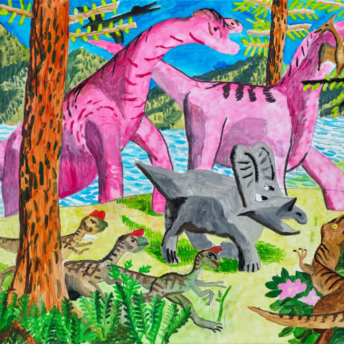 楊立, 《恐龍樂園之春》Dinosaur Paradase - Spring, 2023