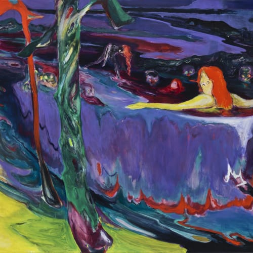 傅饒, 《夜浴》 Night Bath, 2020