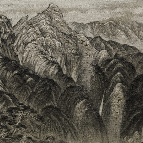簡佑任, 《臺灣山海屏風-能高大觀》 Taiwanese Landscape Screen-View of Neng-Gao Mountain, 2021