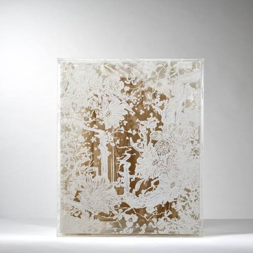 大卷伸嗣, 《迴響- 水晶計畫 白色上衣》 Echoes Crystallization-White Shirt, 2014
