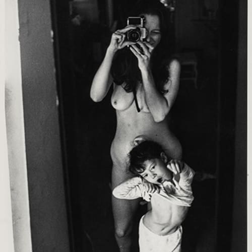 Melissa Shook, Untitled (Melissa and Krissy at Doorway), ca. 1969