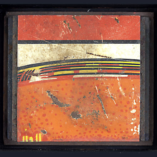 Randall Reid  Driving in Daylight  steel, paint  5 x 5 x 2 inches