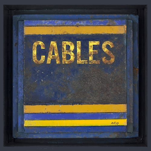 Randall Reid  Cables  steel, paint  4.5 x 4.5 x 2 inches