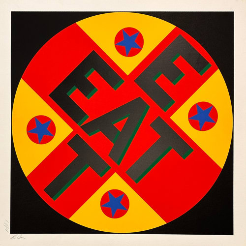 Robert Indiana, E EAT T from The American Dream # 2 series , 1982