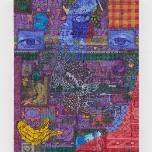 Talia Levitt, Unswept Floor, a Color Wheel, 2023