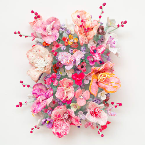 Stefan Gross, Flower Bonanza White - Pink I
