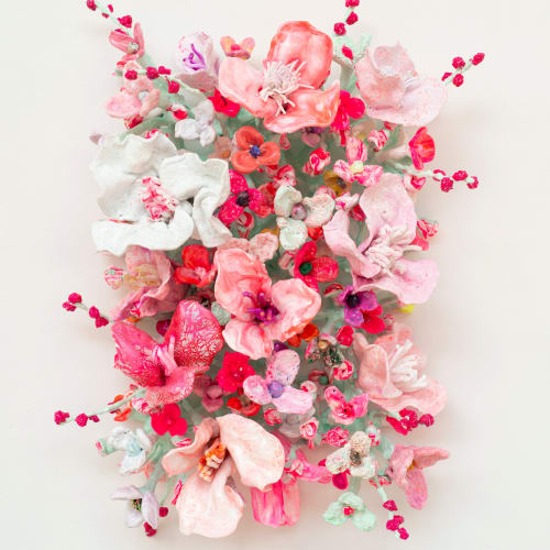 Stefan Gross, Flower Bonanza white - pink II