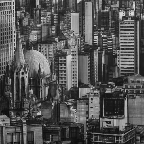 Radenko Milak  Sao Paolo, 2022  Watercolor on paper  252 x 185 cm