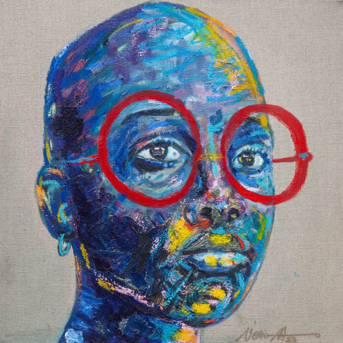 Nelson Makamo, Oil Portrait 1