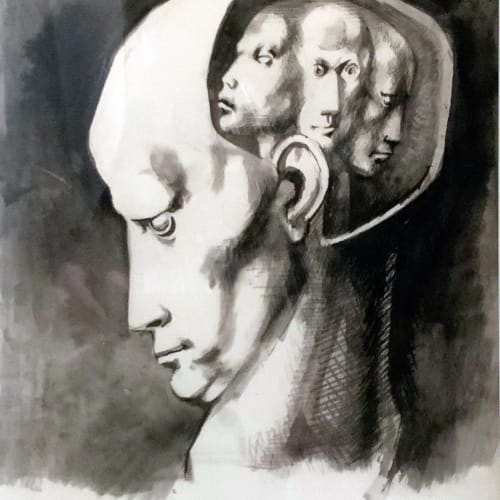 Michael Ayrton, Contained Heads II, 1970