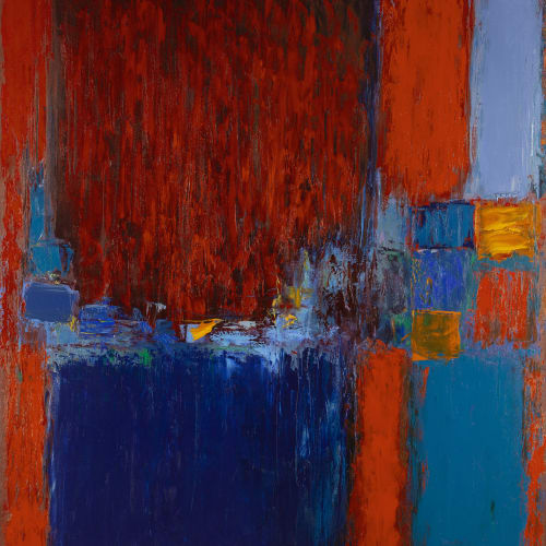 Martyn Brewster, Parkwood (Red & Blue), 1991