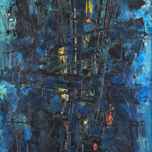 Frank Avray Wilson, FAW803 - Blue Constellation, c. 1954