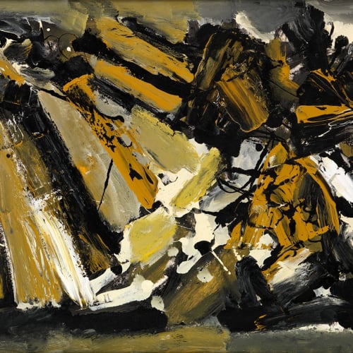 Frank Avray Wilson, FAW832 - Configuration in Ochre and Grey, c. 1957
