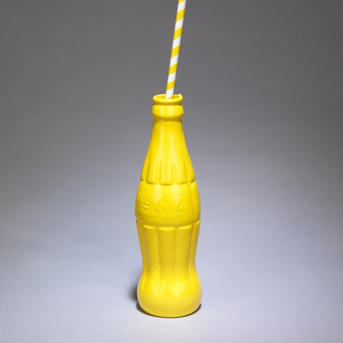 Clive Barker, Yellow Coke with Straw, 2019